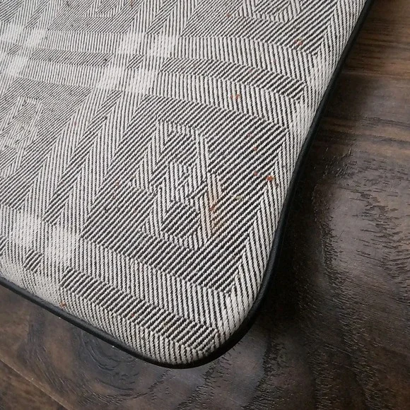 DOONEY & BOURKE Monogram‎ Canvas With Leather Strap Crossbody Purse Black Gray - Picture 10 of 10